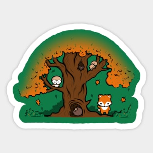 Autumn Friends Sticker